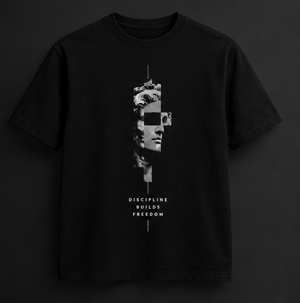 Discipline Builds Freedom Statue Tee
